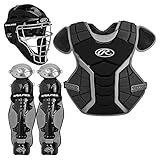Rawlings Sporting Goods Renegade Series Catcher Set (Ages 12-15), Black/Silver
