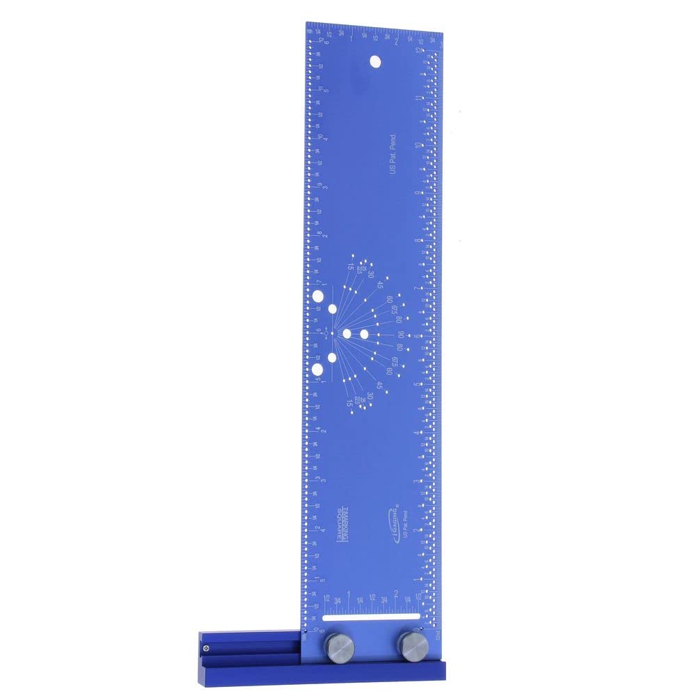iGaging T-Marking Square Rule 12 Bevel Gauge Center Finder Set EZ Marking Hole