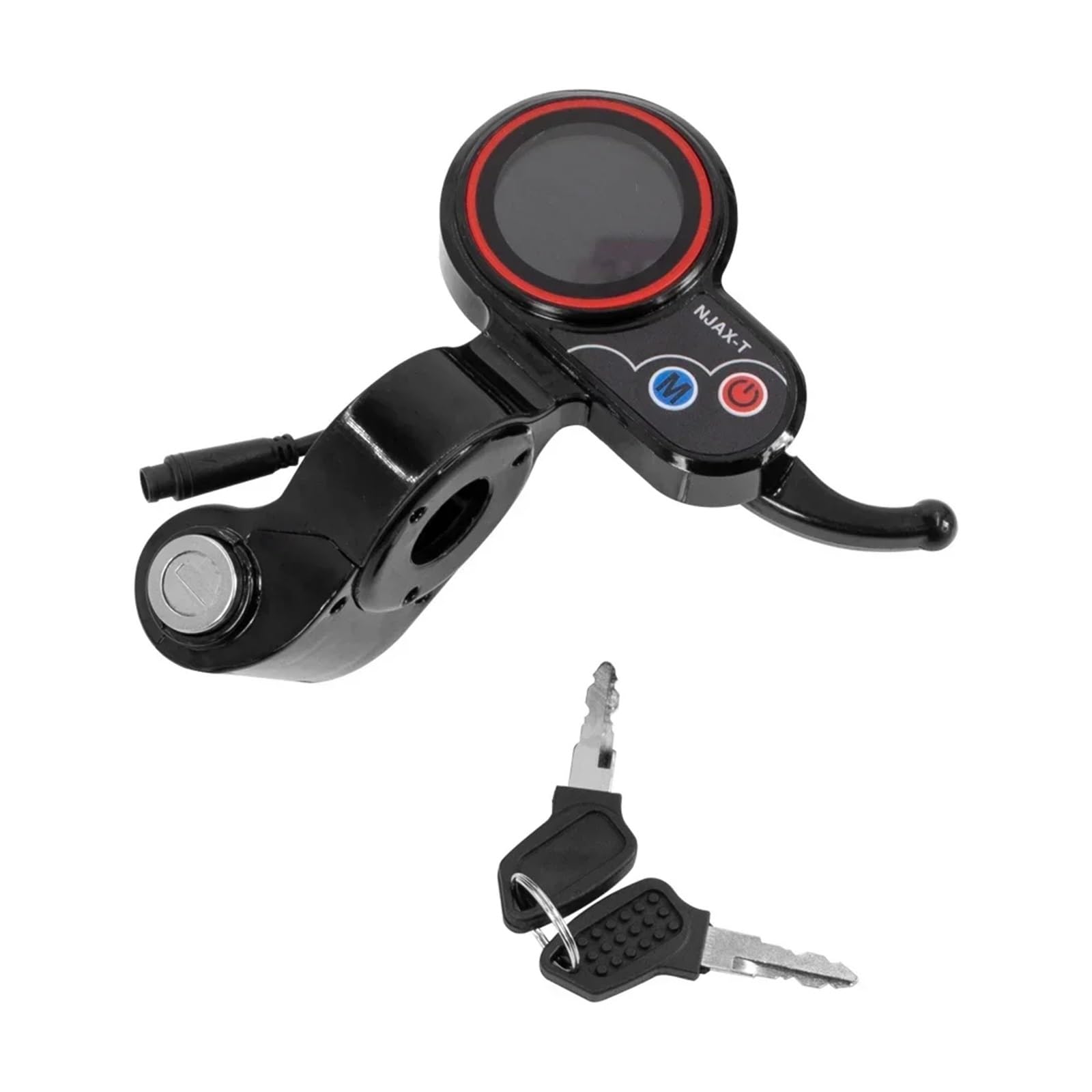 Display strumento acceleratore NJAX-T Display LED 48V con chiave, for ZERO, for 8 9 10 8X 10X 11X Parti cruscotto scooter elettrico acceleratore Cruscotto per monopattino elettrico