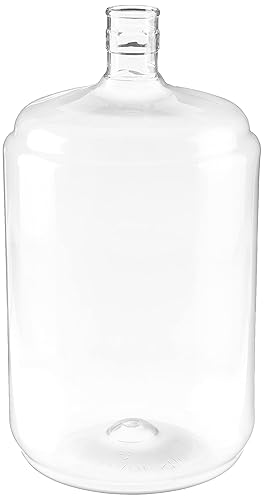 FastRack Carboy PET de 5 galones | Fermentador transparente de 5 galones | Grado alimenticio – Sin BPA, a prueba de fugas para fermentación,