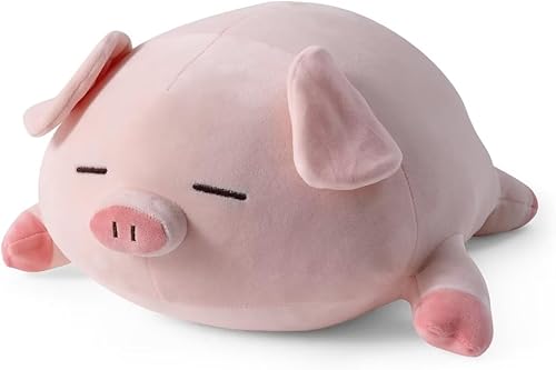 Animal de peluche con peso de 15.7 pulgadas, lindo juguete de peluche con peso de cerdo para niños y adultos, regalo de ansiedad, almohada de cerdo