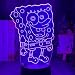 Fantasy Veilleuse 3D Bob l'Éponge Chargeur USB Décoration Maison Café Fête Jouet Anniversaire Noël Enfants Cadeau