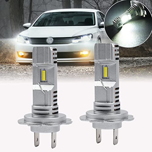 Nslumo H7 Led Headlight Bulb For 2011-2021 Vw Jetta Tigu'an Golf Passat Gti Touareg 10000Lm 600% Brighter 6900K Xenon White 1:1 Mini Size H7 Vw Jetta Headlamp All-In-One Conversion Kit Pnp #TOP4
