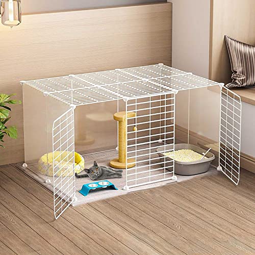 Cage pour chat et petit chien : niche portable interieur et exterieur