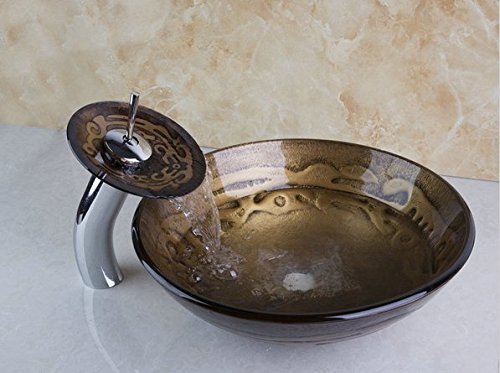 Vasque vessel multicolore Gowe et robinet pour toilettes modernes