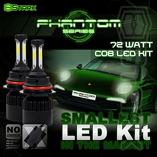 Stark Industries 9007/Hb5 Phantom Series 72W Led Headlights Conversion Kit 6000K White Ip68 Waterproof #TOP2