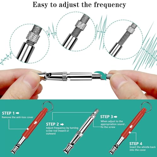 image for HRYYDS 2 Pack Dog Whistle, Dog Whistle to Stop Barking Neighbors Dog, 