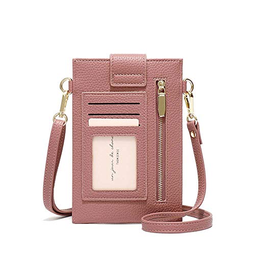 Image of Womens Fashion Small Crossbody Bag Light Leather Cellphone Case Wallet Shoulder Purse Credit Card Holer Handbag Girls Travel Passport Pouch Messenger Satchel for iPhone 11 Pro Max 6 /7 /8 Plus