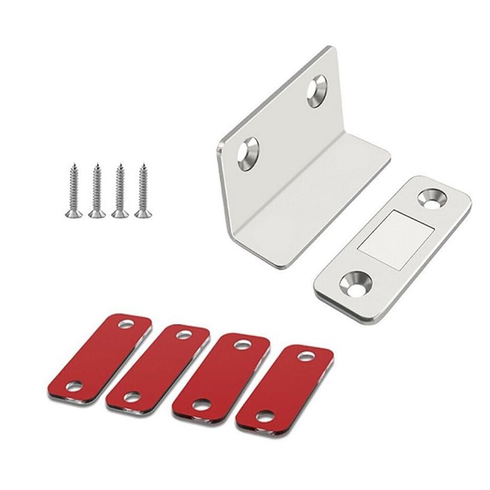 TMZ® Cupboard Door Magnetic Catch Ultra Thin Magnetic Cupboard Catches Adhesive Cabinet Door Magnet Door Catches for Kitchen Cabinet Magnetic Latch Closure Wardrobe Sliding Magnetic Catches