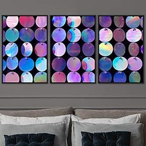 signwin 3 Piece Framed Canvas Wall Art Abstract...