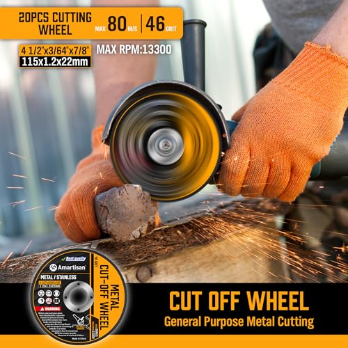 Amartisan AM9849 30-Pack Angle Grinder Wheels & Flap Discs 4-1/2 Inch Inches thumb #3