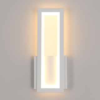 Osairous Wandleuchte LED Innen Modern, 16W 2000LM Wandlampe Acryl Weiß