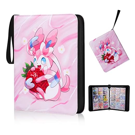 Card Binder Compatible with Pokemon 900 Pockets, Othran Trading Card Binder 9-Pocket Card Collector Album with 50 Removable Card Sleeves for Kids Organized