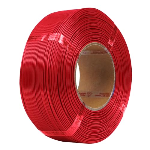 Inland V2 PLA PRO (PLA+) 3D Printer Filament Refill, 1.75mm Spooless Filament, Dimensional Accuracy +/- 0.03mm, 1KG (2.2lbs) Raspberry Red Refill for Inland Reusable Spools, Bambu Lab Compatible