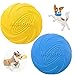 2 Pcs Perros interactivos Frisbee, Juguete de Disco Volador para Perro, para Adiestramiento de Perros Juguetes de Tiro, Captura y Juego, Platillo Volador Flotante de Piscina de Playa (L)