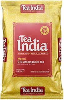 Tea India CTC Assam Loose Leaf Black Tea, Strong, Full-Bodied and Flavorful Blend For A Delicious Cup Of Premium Black Tea, Made with Natural Ingredients, No Artificial Flavors, 2 lbs