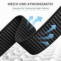 Zspoly Sport Bizepsband Kompatibel mit Google Pixel Watch 4 3 （45mm）, Nylon Elastisches Verstellbar Google Watch Arm/Knöchelband für Männer/Frauen – Ansicht 3
