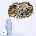 SOUL211 Dinosaurs Wall Stickers Dinosaur Wall Decor for Kids 3D Wall Decals Room or Bedroom, 40×60 cm, PVC, Removable (15.7 x 23.6 inches), Ws 01