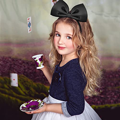 Bow Headband Big Bowknot Headband Hair Hoops Party Decoration Headdress Cosplay Costume Headwear Christmas Makeup Handmade Headpiece Hair Band Elastic Women Girls Kids Hair Accessories 1 Pack #TOP2