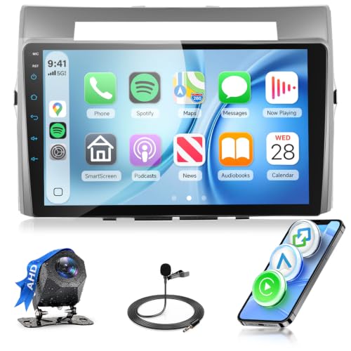 Hodozzy Autoradio pour Toyota Corolla Verso 2004-2009 avec CarPlay sans Fil