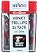 Wiha 76602 Terminator Impact Insert Bit Phillips #2 Pack of 25 Bits