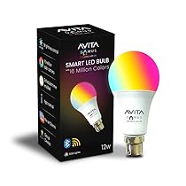 AVITA Domus 12W Smart LED Bulb, 16 Million Color Options (RGB) + Music Sync, Operated Through Amazon Alexa & Google Assistant