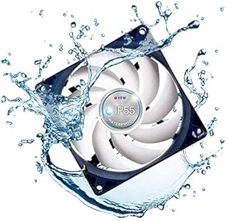 TITAN- 12V DC IP55 Waterproof/Dustproof Case Cooling Fan (120mm (2 Pack))