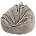 Pokrowiec na worek fasoli (bez wypełnienia), Wysokiej jakości sztruks Krzesło z kanapą Beanbag Torba do przechowywania zabawek dla dzieci, 70x80cm,Gray