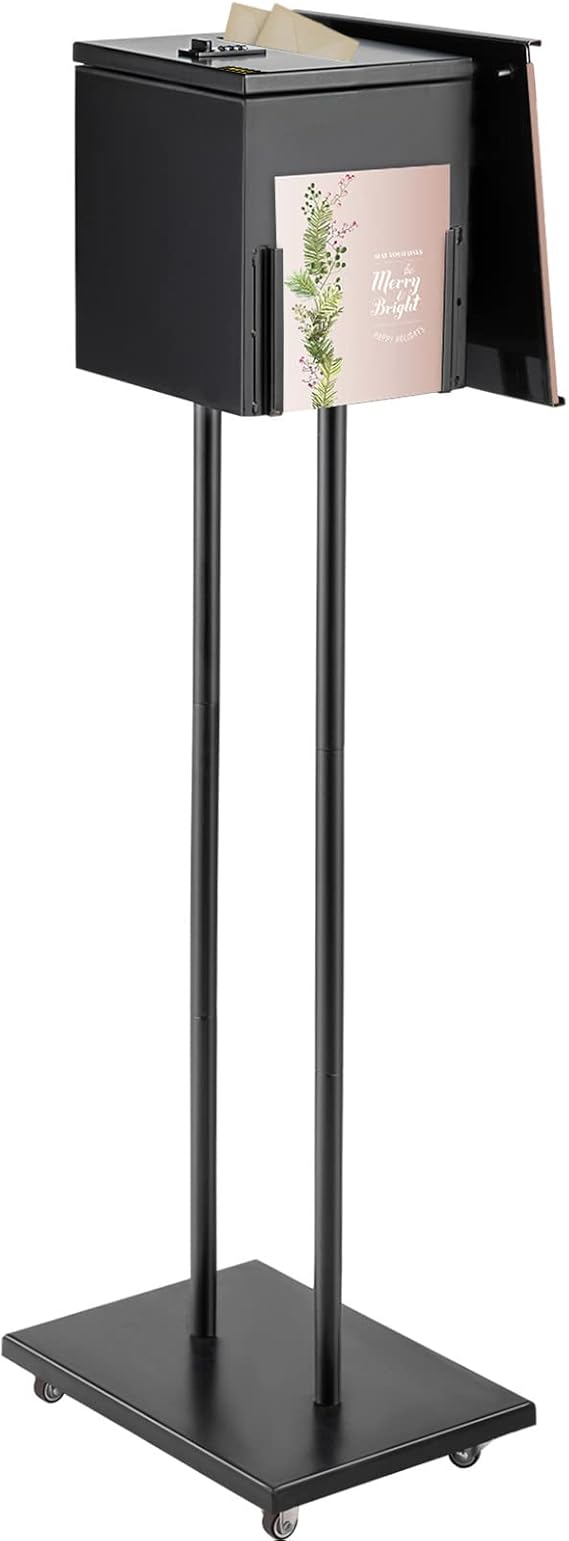 Jojofuny Postfach Mit Schloss - Aluminium Vorschlagsbox 21,5x28,5cm