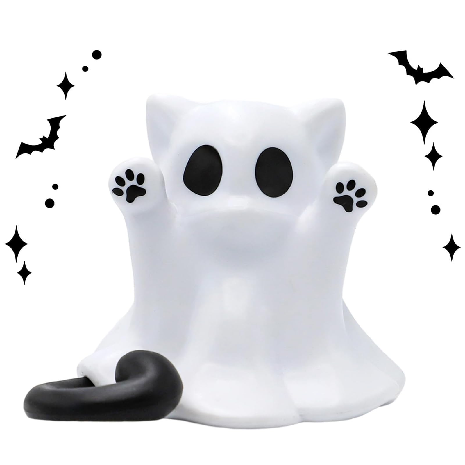 Halloween Cat Ornament Decorations Cute Small Figurines Desk Decor Gifts