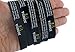 Forge Assorted Popular Scripture Verses Printed On Silicone Wristbands (Packs of 10 Silicone Bands) (Joshua 1:9)