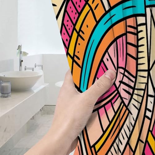 Rideau de douche 180 x 180 cm rideaux de douche polyester pour baignoire - 5