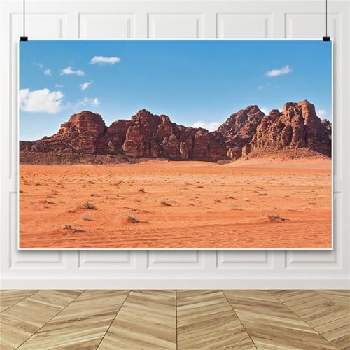 Bovlleetd 2.2x1.5m Paisaje del Desierto Fondo de Pegamento Negro Atardecer Paisaje del Desierto Fondo de la montaña de Roca Fondo de la Planta Salvaje fotografía de Video