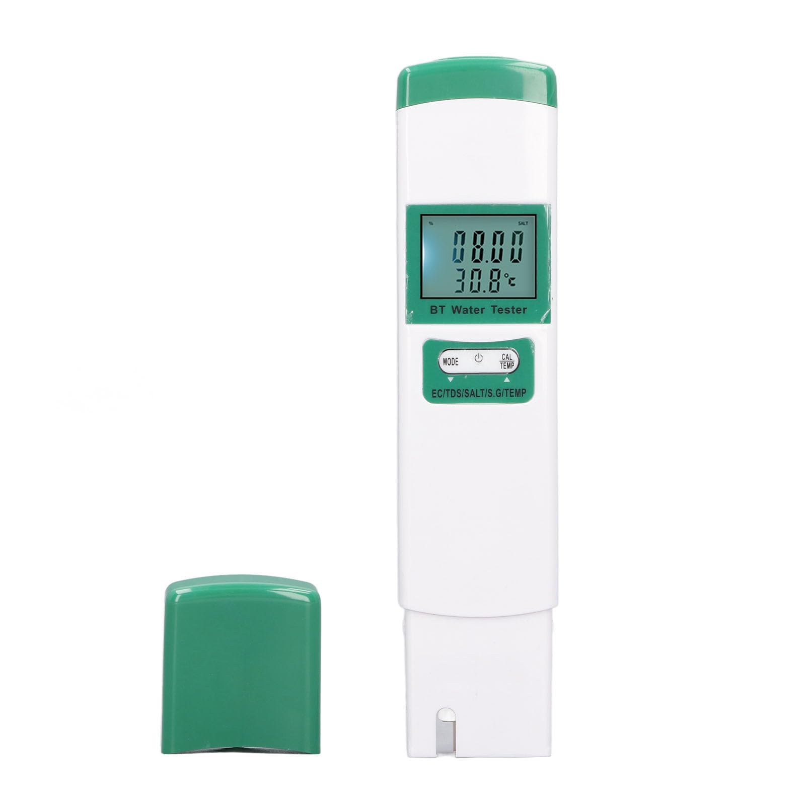 Domary Tester dell'Acqua 5 in 1 con EC TDS Salt S. Temperatura per Piscina