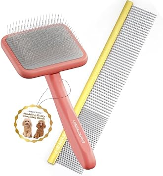 10inches Dog Metal Grooming Comb Slicker Dog Brush Fluffy Shedding.
