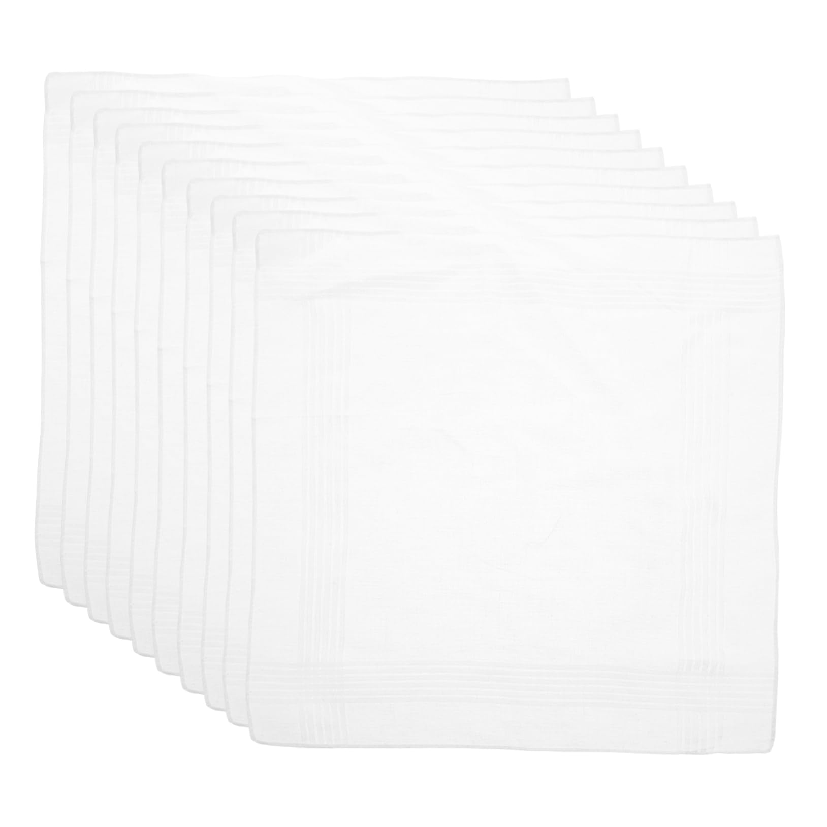 FOMIYES Vintage Ladies Cotton Handkerchiefs Artistic Tie Dye Block Print Design White Handkerchiefs for Fashion Accessory Daily Use Special Events