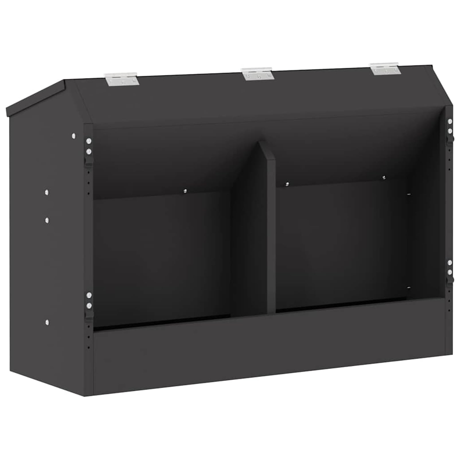 Kaninchenfütterer Schwarz 64,5 x 25,5 x 45,5 cm Zuführung Model874594