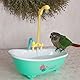 HEEPDD Haustier-Vogel-Papageien-Badewanne, Automatische Badewanne, Multifunktionale Duschkabine, Badewanne mit Wasserhahn für Vögel