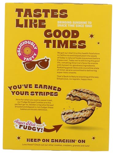 Image of Back To Nature, Cookies Fuge Striped, 7.7 Ounce