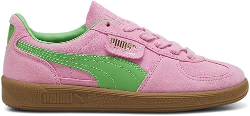 Puma Kids Unisex Palermo (Big Kid) Puma Pink Delight/Green/Gum 4.5 Big Kid Mediu