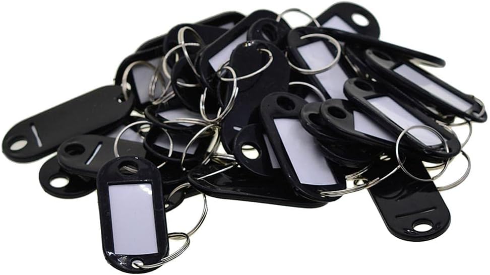 50pcs Removable Waterproof Key Tags ID Name Card Tags Mark Labels Black|50 Pieces Tags|Other Home Arts & Crafts| Home Arts & Crafts |Crafts