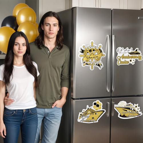 4 imanes decorativos para aniversario en puerta 7.87 in miniatura 5