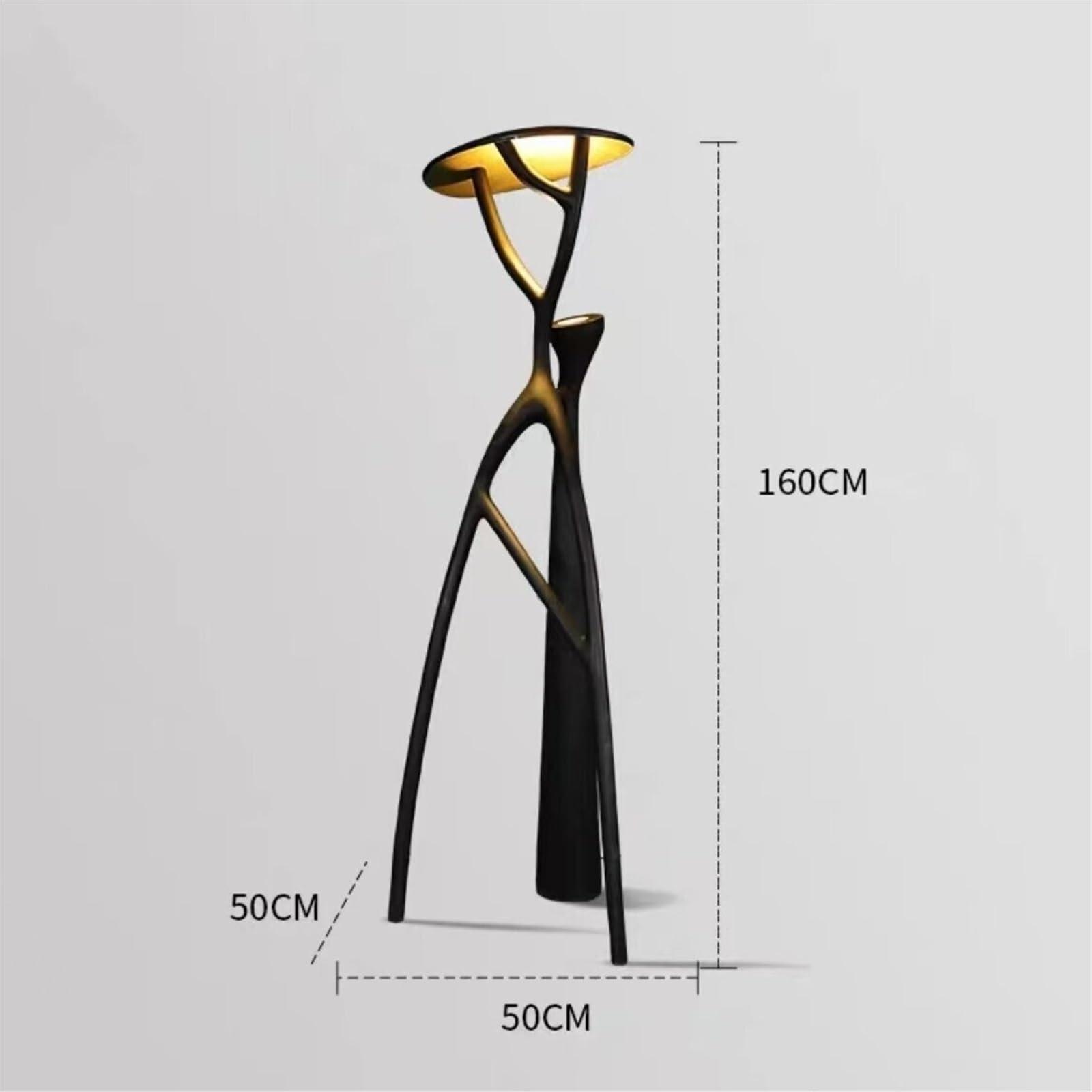 Soggiorno Lampada da terra decorativa resina forma albero artistico