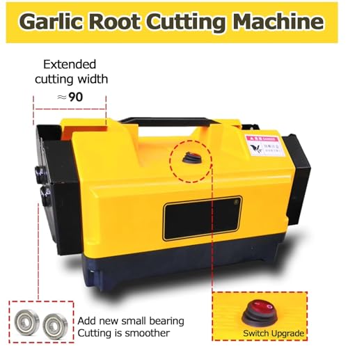 Macchina elettrica della taglierina dell'aglio, dispositivo di rimozione del gambo della radice della doppia testa, attrezzatura agricola efficiente per gli agricoltori dell'aglio