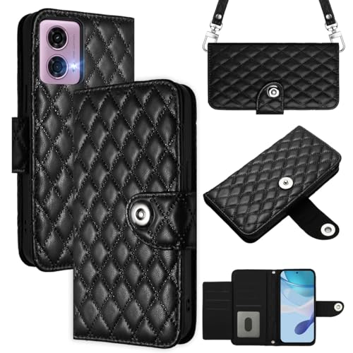 MOJIA Flip Case for Motorola Moto G24 / G04S / G04 / E14, PU Leather Wallet Case Flip Phone Cover