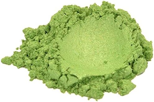 Soapberry Green Luxury Mica Colorant Pigment Powder Glitter Effects for Soap Candle Nail Polish 2 oz