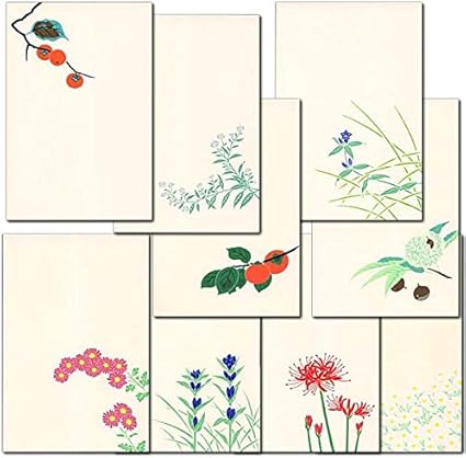 Amazon 鳩居堂 秋のハガキ9枚セット 曼殊沙華 柿 菊 栗 紫苑 りんどう 6c 18 シルクスクリーン印刷 スクリーンプロテクター 通販