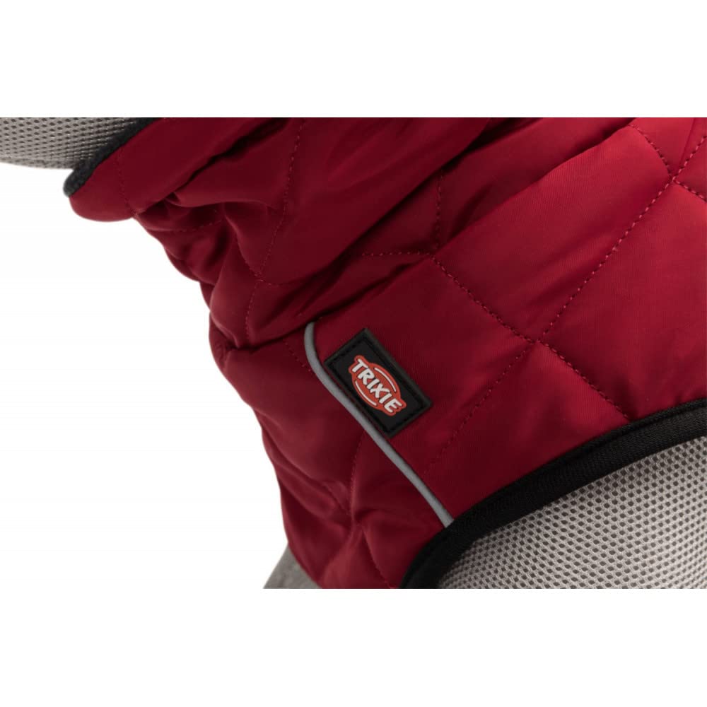 TRIXIE - Abrigo Minot TR-67986, talla M (50 cm), circunferencia del cuello máx. 45 cm, color rojo