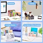 VITVITI Acrylic Desk Organizer, 7 Compartments Clear Pen Pencil Holder - Image 5