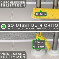 FUX 2 St. Heizungsrohr Rosette 18mm Abdeckung Verkleidung - Einzelrosetten – Ansicht 5
